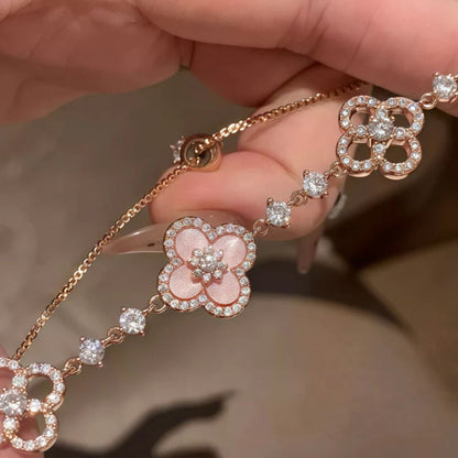 Diamond Floral Bracelet