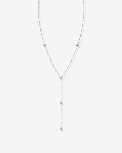 LunaGlow Beaded Y-Drop Lariat Necklace