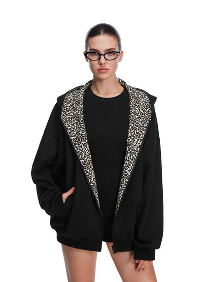 LeopardLined™ Zip Hoodie