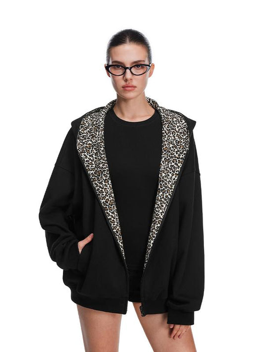 LeopardLined™ Zip Hoodie