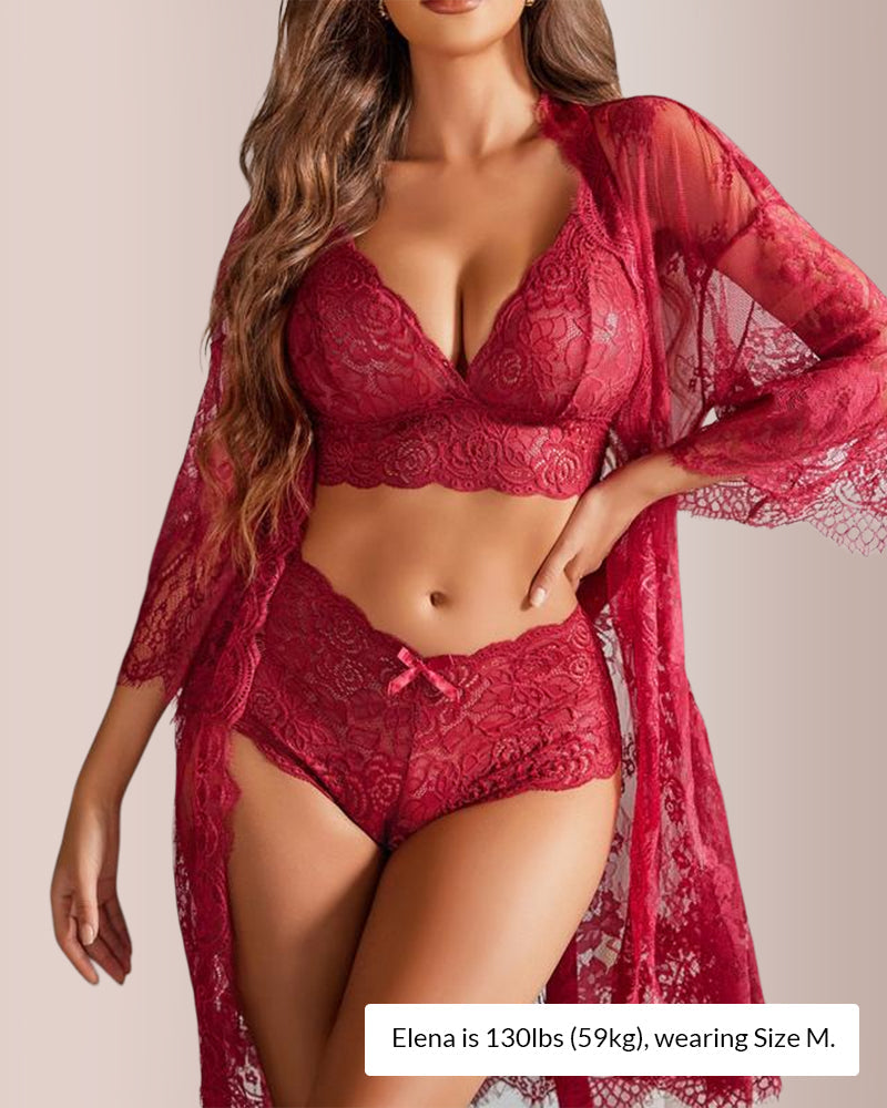 LaceAllure™ - Sheer Lingerie Set