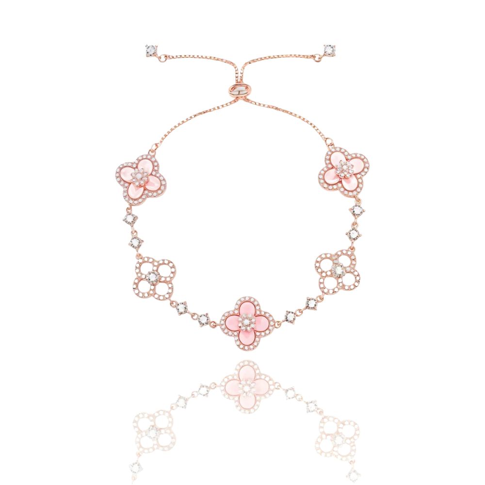 Diamond Floral Bracelet