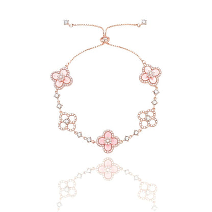 Diamond Floral Bracelet