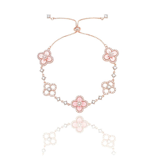 Diamond Floral Bracelet