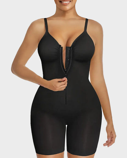 The (VIRAL) Tummy Control Zipper Bodysuit