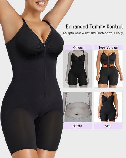 The (VIRAL) Tummy Control Zipper Bodysuit