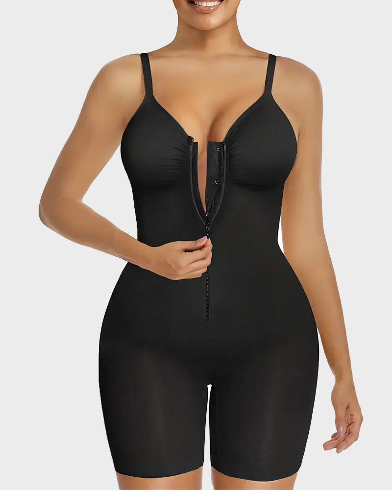 The (VIRAL) Tummy Control Zipper Bodysuit