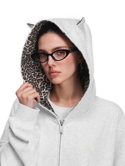 LeopardLined™ Zip Hoodie