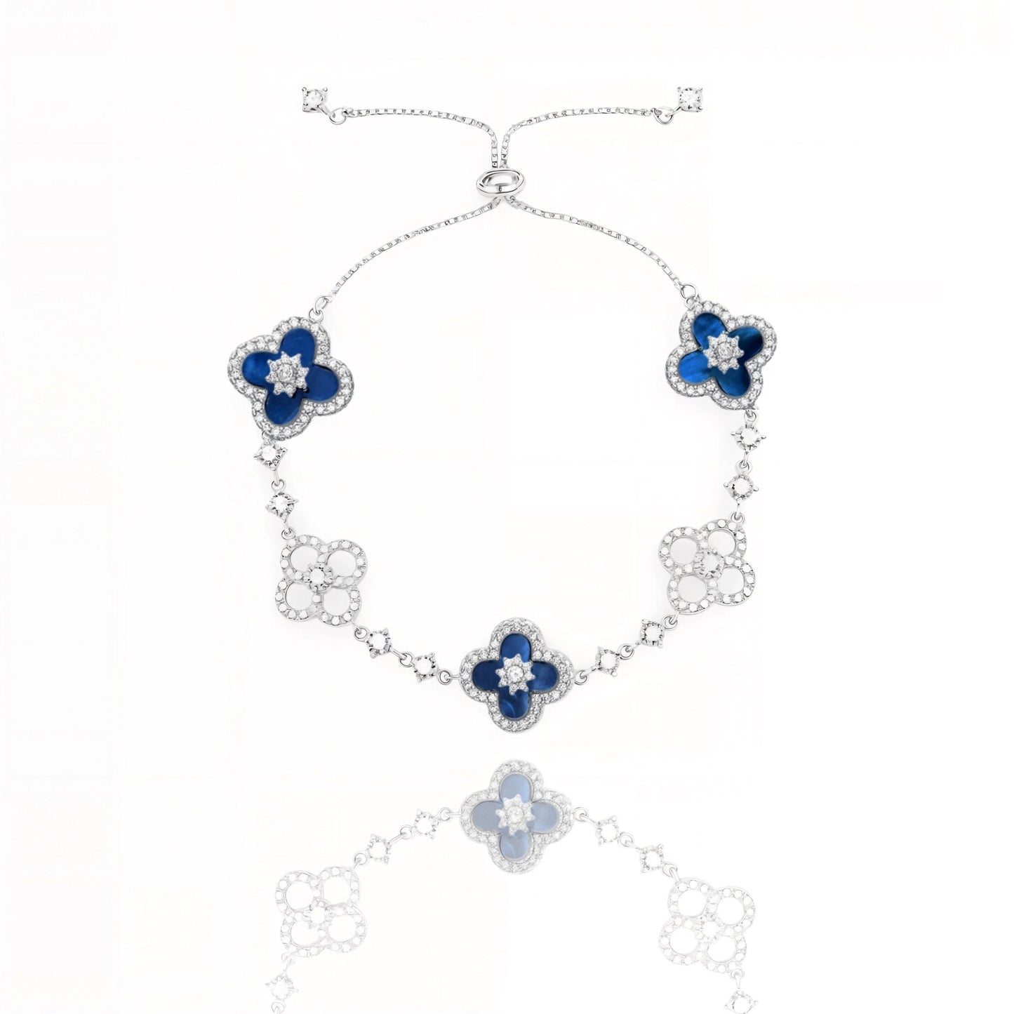 Diamond Floral Bracelet