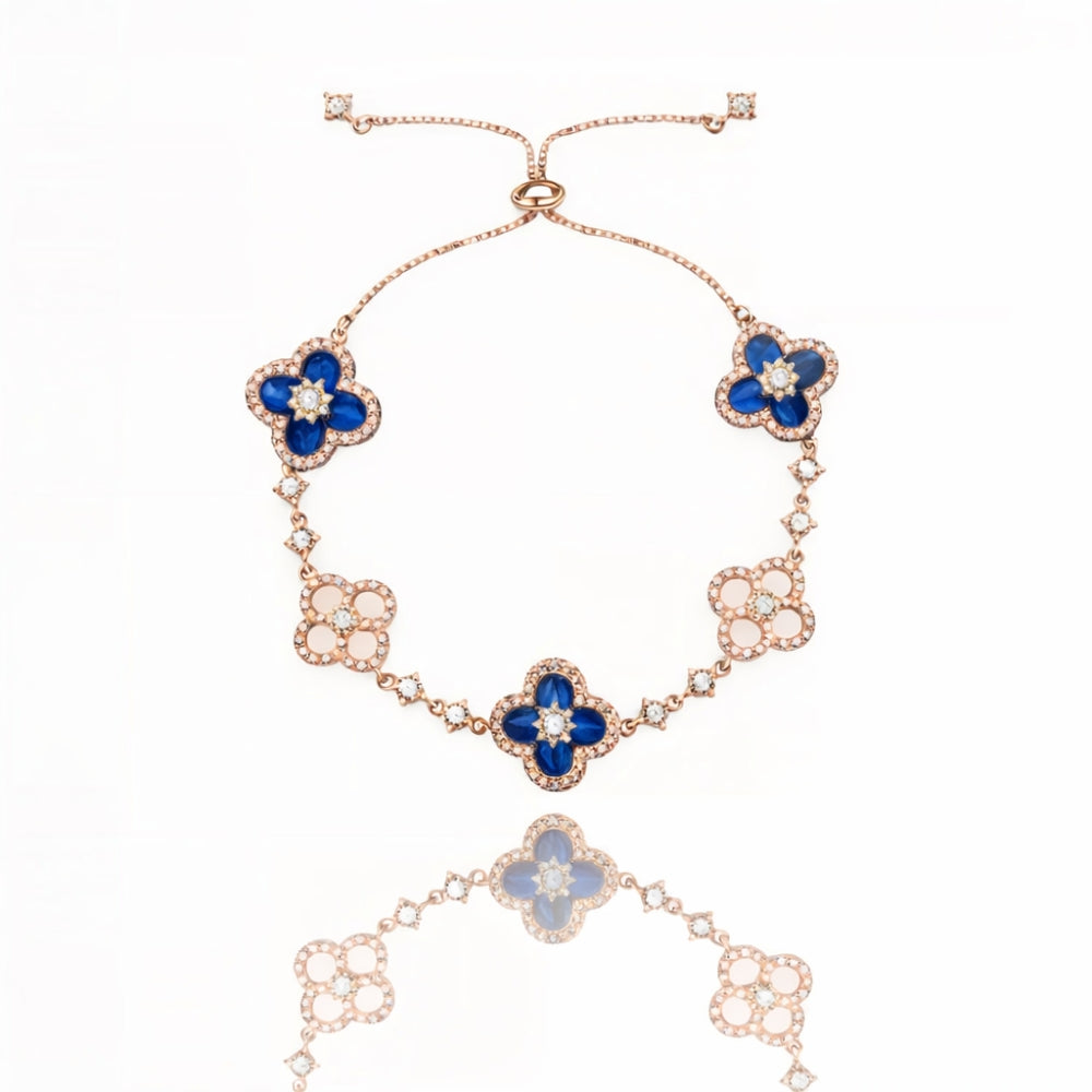 Diamond Floral Bracelet