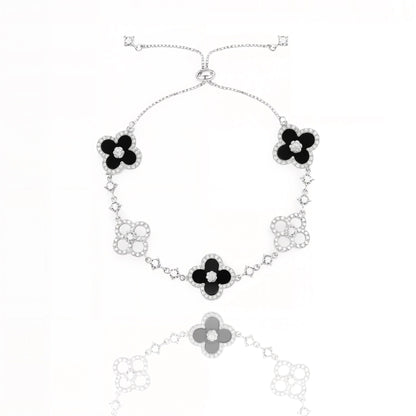 Diamond Floral Bracelet